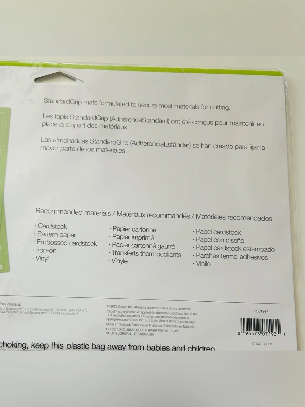 New - 2-Cricut 12x12 StandardGrip Cutting Mat